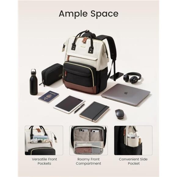 Laptop Backpack for Women, 15.6 Inch Work Business Backpacks Purse main image 7